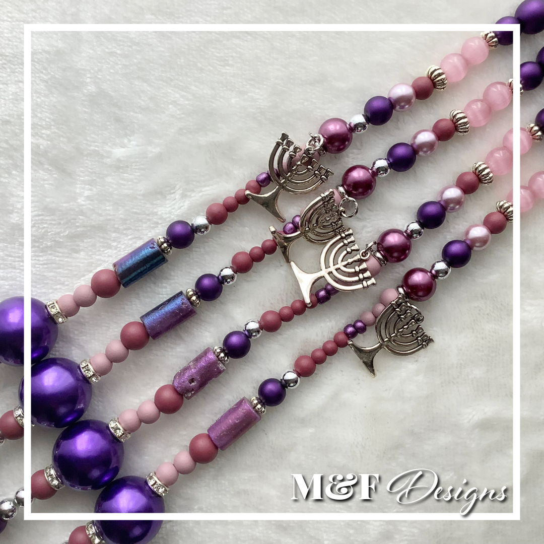 Beaded Tassel Set | 016 Gilded Mauve