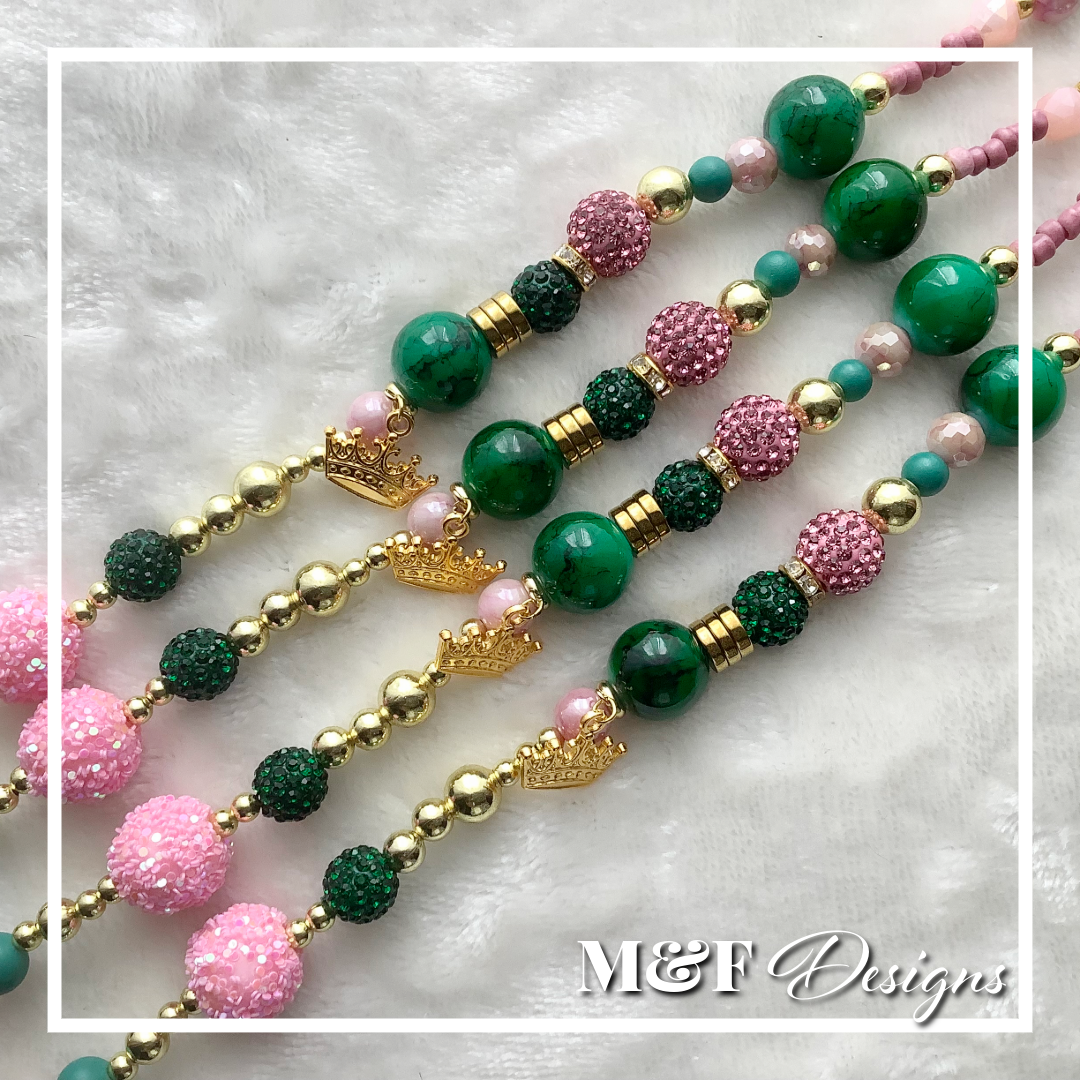 Beaded Tassel Set | 014 Blushed Jade