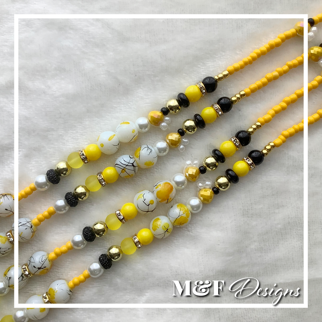 Beaded Tassel Set | 020 Yellow Bee-uty