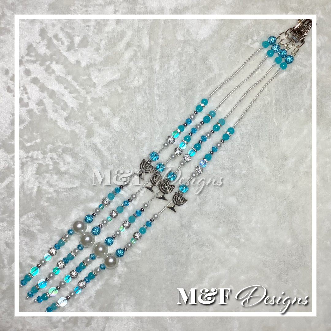 Beaded Tassel Set | 021 Blue Pearl