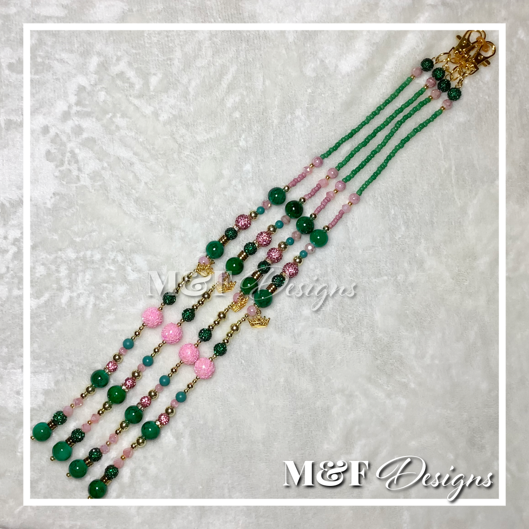 Beaded Tassel Set | 014 Blushed Jade