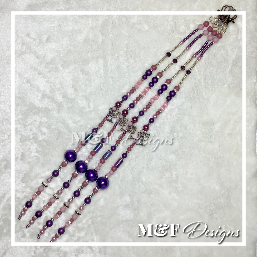 Beaded Tassel Set | 016 Gilded Mauve