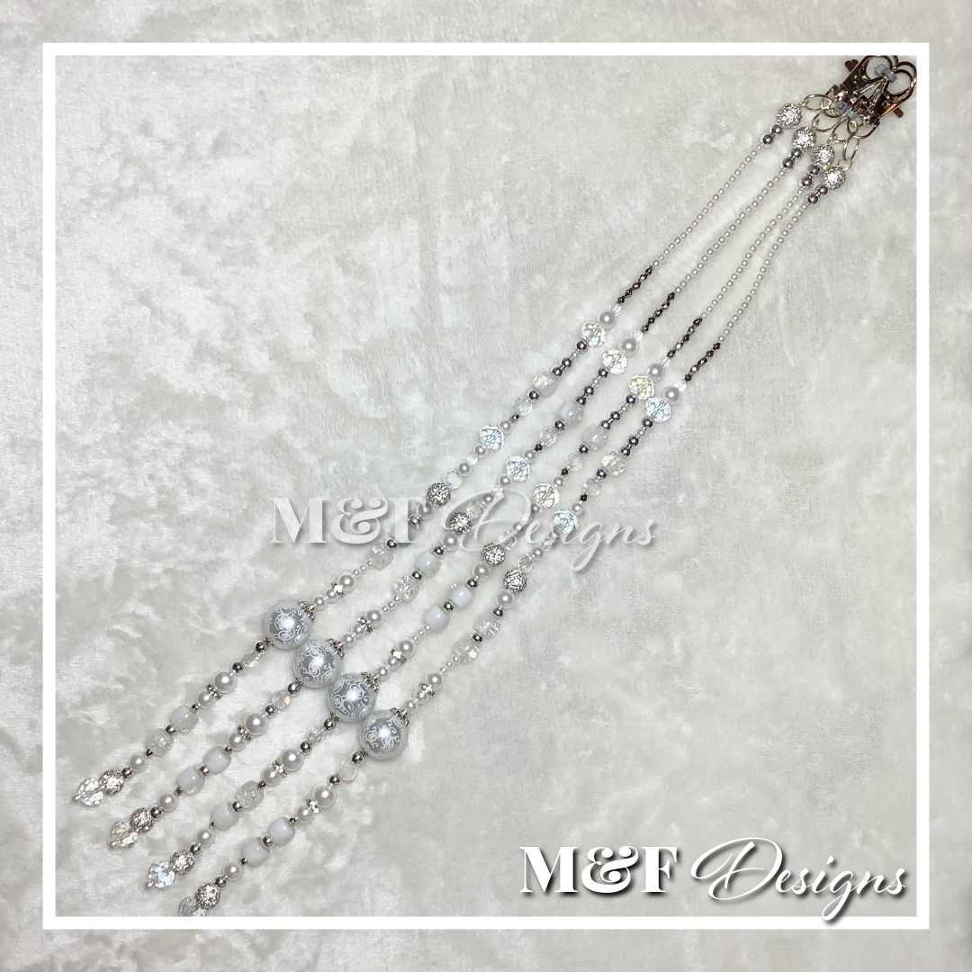Beaded Tassel Set | 008 Pure White