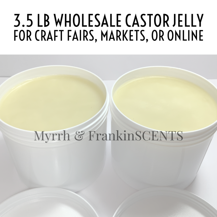 Bulk Wholesale 56 oz Castor Jelly Base | White Label for Craft Shows, Markets, and Vending Events