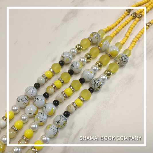 Beaded Tassel Set | 003 Canary Yellow