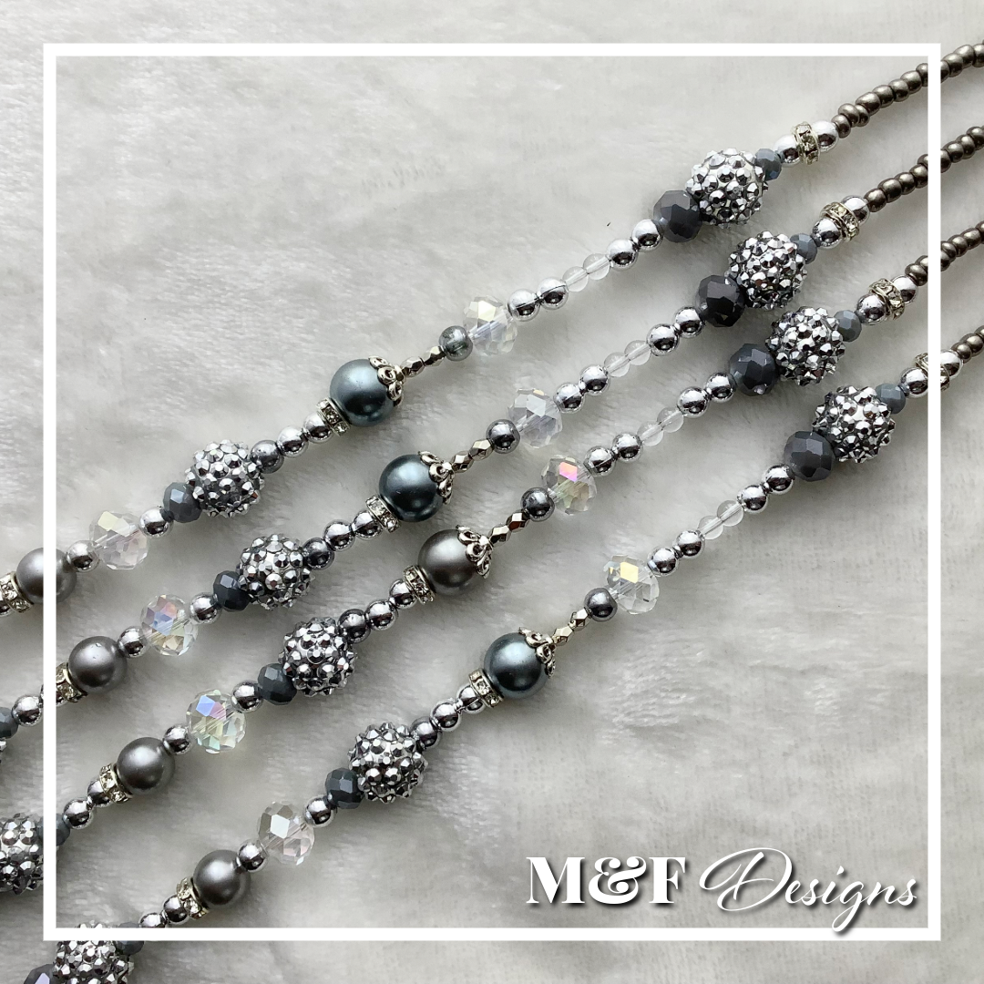 Beaded Tassel Set | 022 Disco Gray