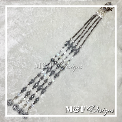 Beaded Tassel Set | 022 Disco Gray