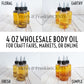 Bulk Wholesale Essential Oil Body Oil | 4 oz bottles for White Label for Craft Shows, Markets, and Vending Events